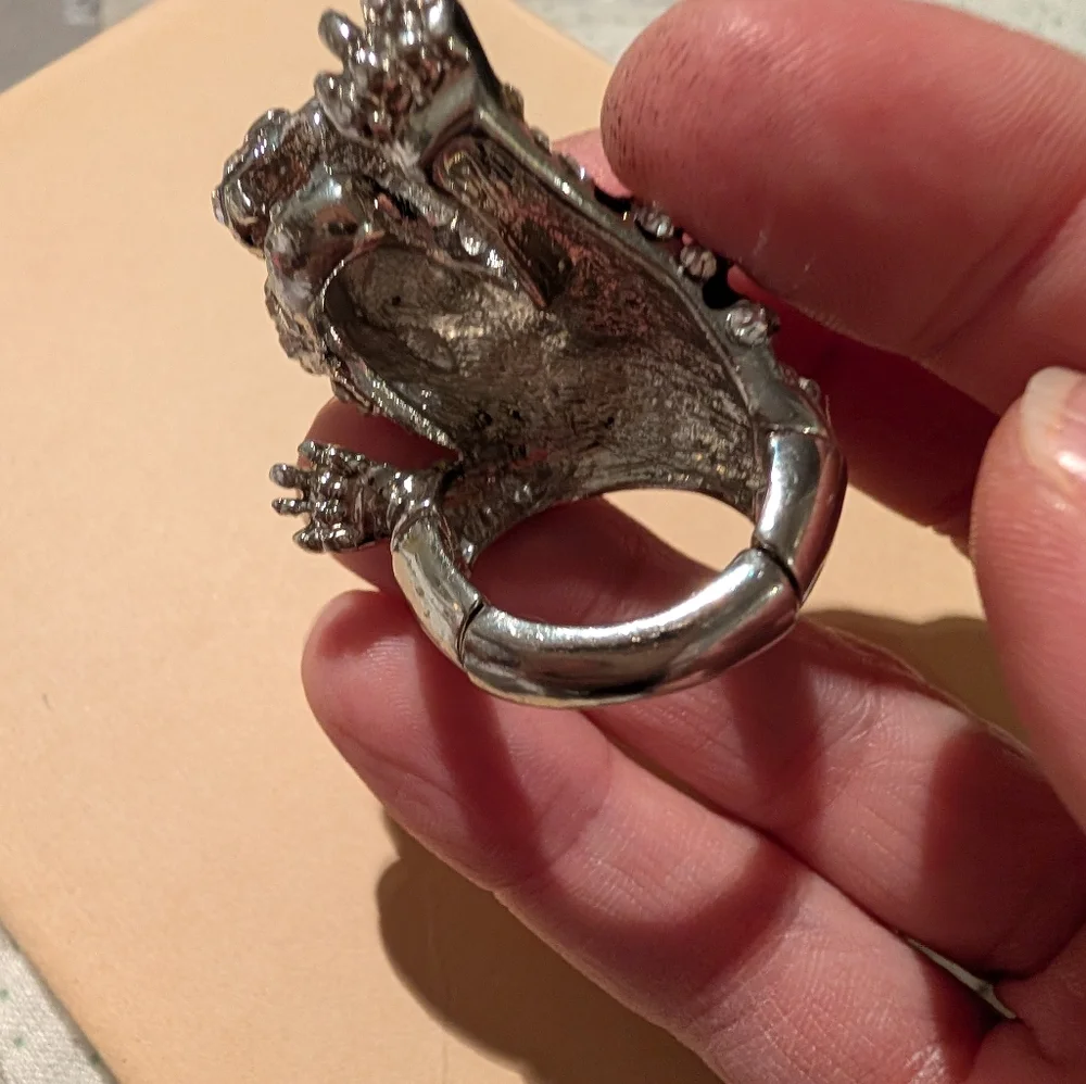 Crystal Jaguar Stretch Ring